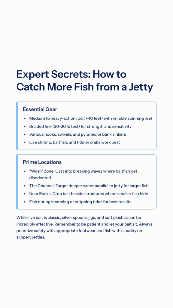 Master how to catch more fish from a jetty with our expert guide. Learn about essential gear, bait, and advanced techniques for a bigger haul!
